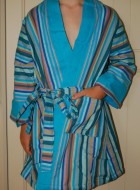 ‘Take It Easy’ Child’s Robe with royal blue lining