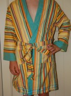 ‘On Safari’ Child’s Robe with blue lining