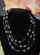 Black Paper Bead Necklace
